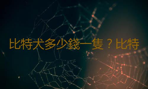比特犬多少錢一隻？比特犬是什麽狗？